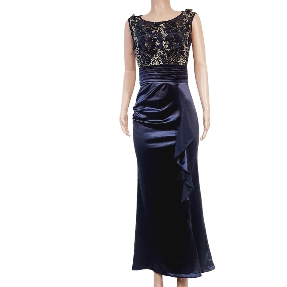 Vfshow Womens Ruched Ruffle High Slit Formal Dress As M
